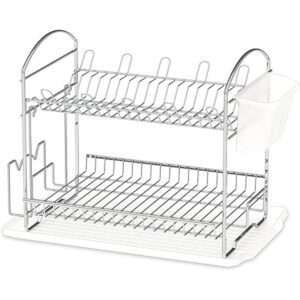 Simple Houseware Escurridor de platos de 2 niveles con