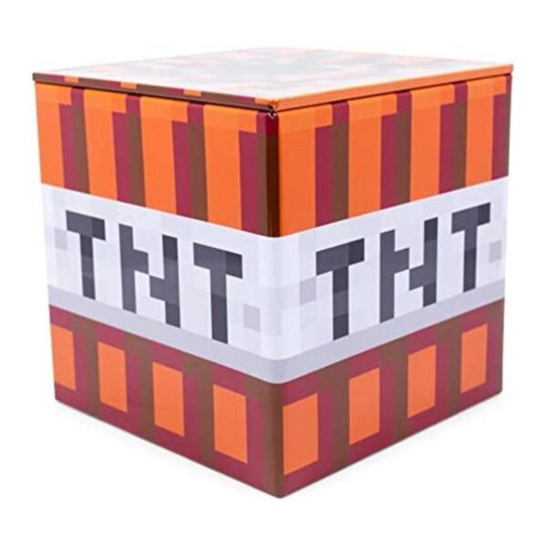 Minecraft TNT Caja de almacenamiento de lata de 4