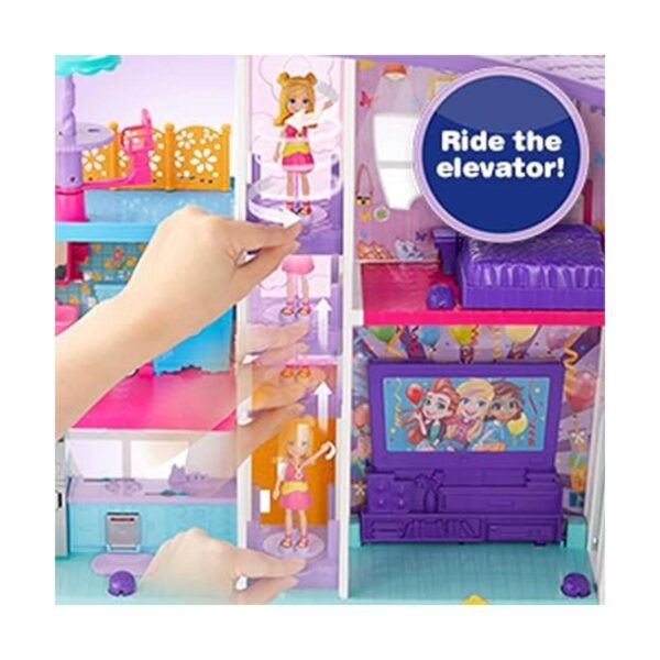 Polly Pocket Poppin Party Pad es una casa de juegos_3