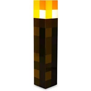 Minecraft Antorcha de piedra marrón enchufable con sensor