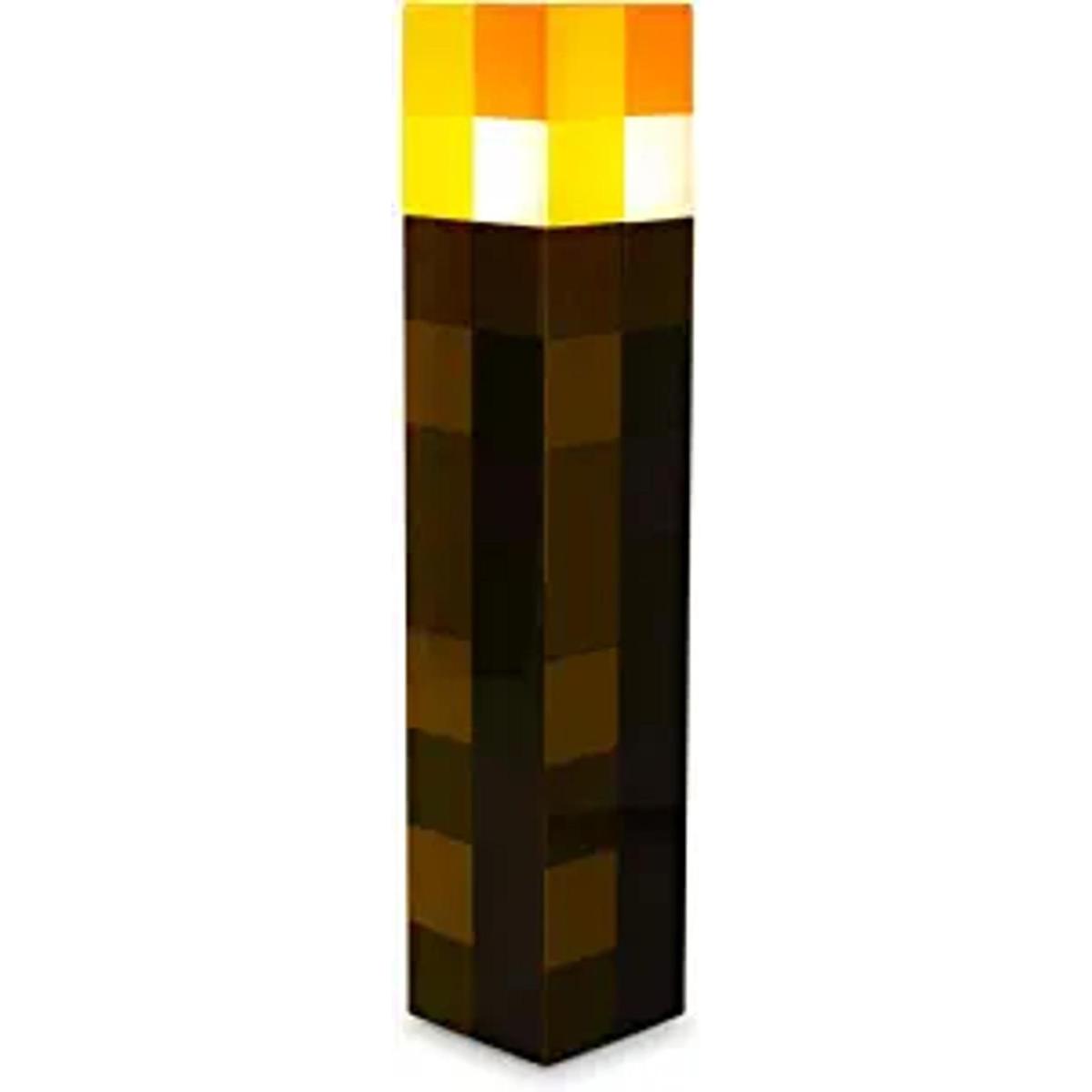 Minecraft Antorcha de piedra marrón enchufable con sensor