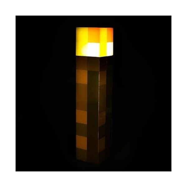 Minecraft Antorcha de piedra marrón enchufable con sensor