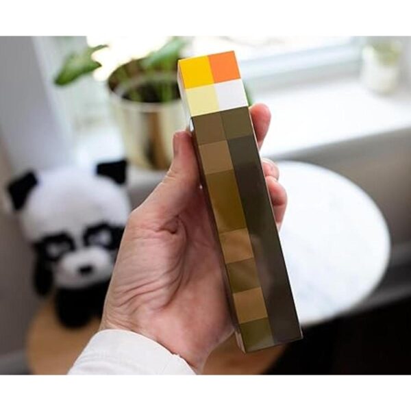 Minecraft Antorcha de piedra marrón enchufable con sensor