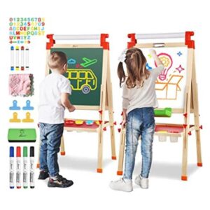Joyooss Caballete de madera para niños con letras y_1