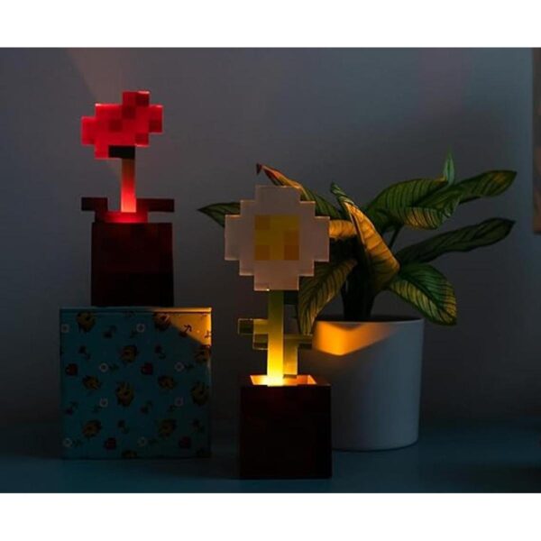Minecraft Juego de 2 luces de humor para macetas de_5