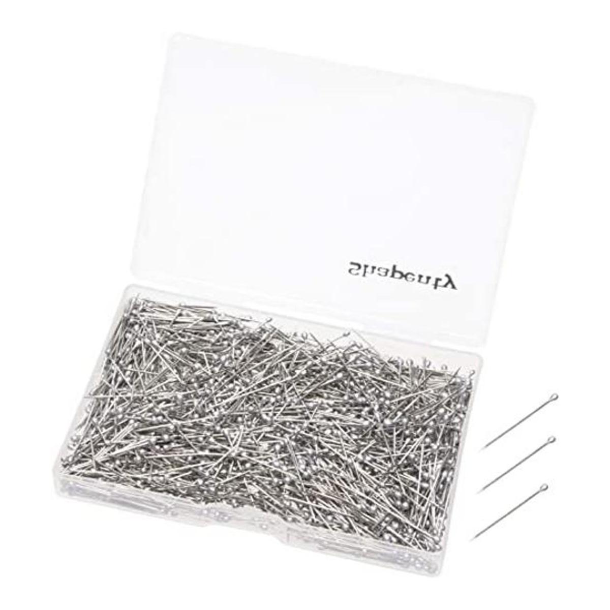 Shapenty Alfileres rectos de acero inoxidable de 1.024