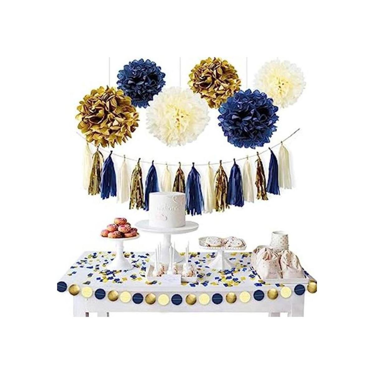 NICROLANDEE Kit de decoración para fiestas náuticas de