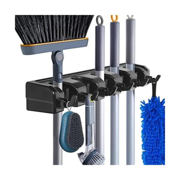 HYRIXDIRECT Soporte de pared para fregona y escoba_1