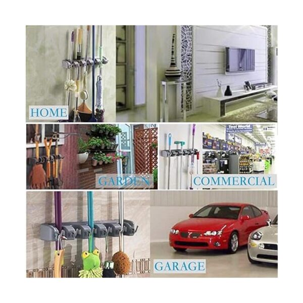 HYRIXDIRECT Soporte de pared para fregona y escoba_6