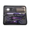 Juego de tijeras de corte de pelo morado de 5.5 pulgadas_1
