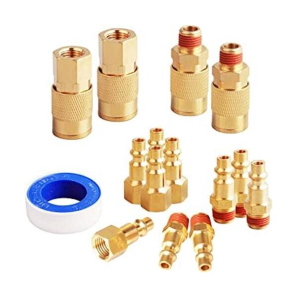 FYPower 15 piezas 14 pulgadas NPT acoplador de aire y kit