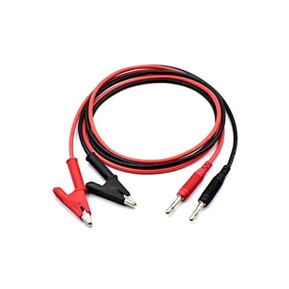 Juego de 2 cables de cable de prueba de enchufe de plátano