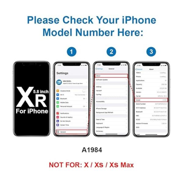 MMOBIEL Cámara trasera compatible con iPhone XR de 61_2