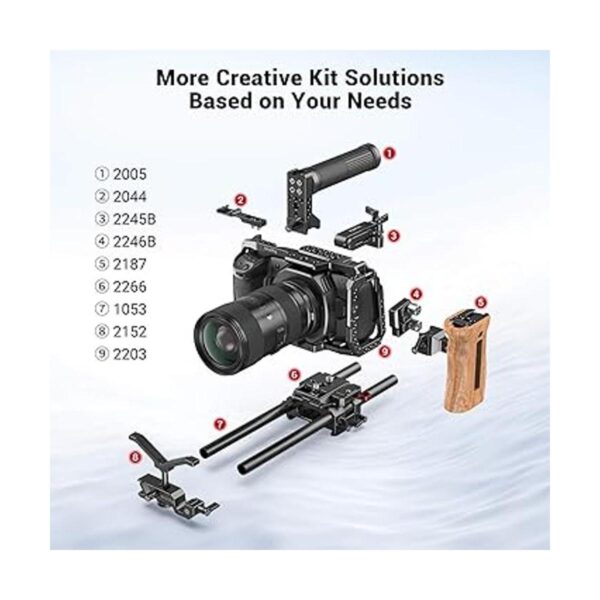 SMALLRIG BMPCC Placa base para Manfrotto 501PL compatible_2