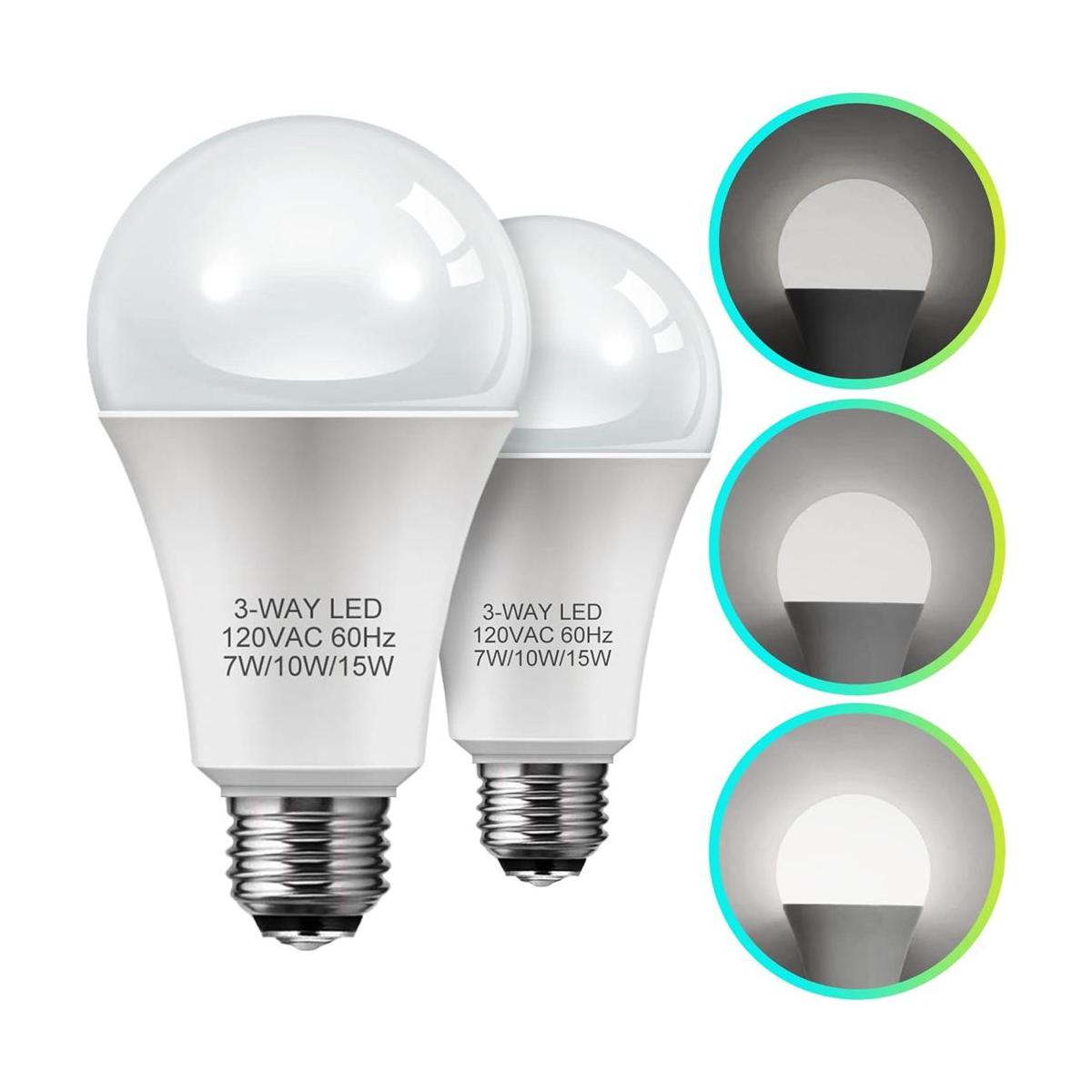LOHAS Bombillas LED de 3 vías equivalente a 50 100 150