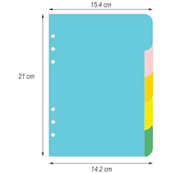 NUOBESTY 1 juego de 5 colores divisores índice clasificado_4