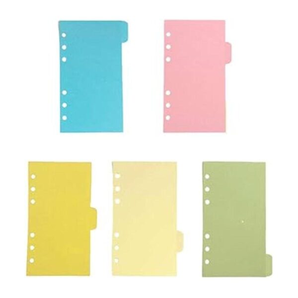 NUOBESTY 1 juego de 5 colores divisores índice clasificado_3