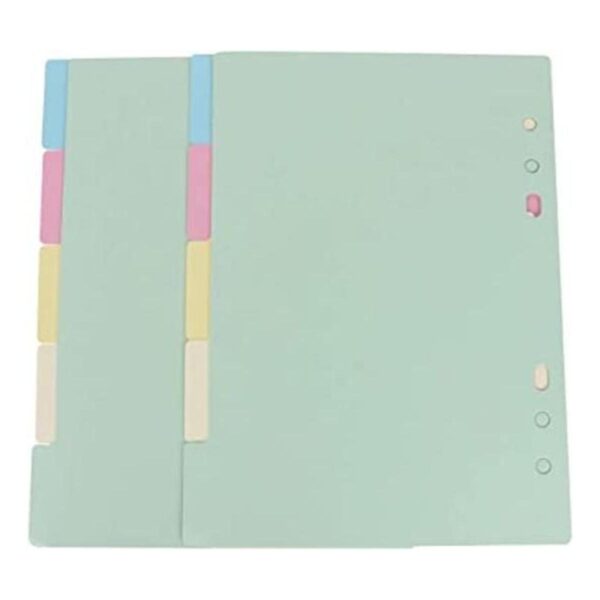 NUOBESTY 1 juego de 5 colores divisores índice clasificado_1