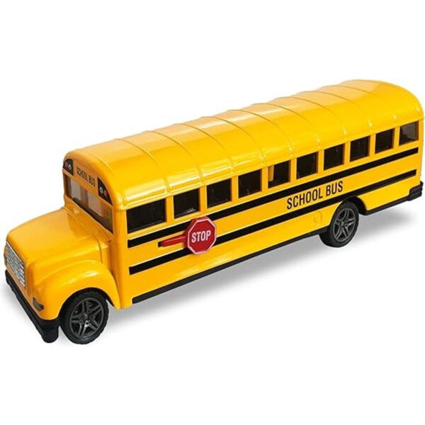 ArtCreativity Diecast Juguete de autobús escolar amarillo