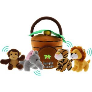 Juguete de peluche de animales de la selva Juego de 5_1