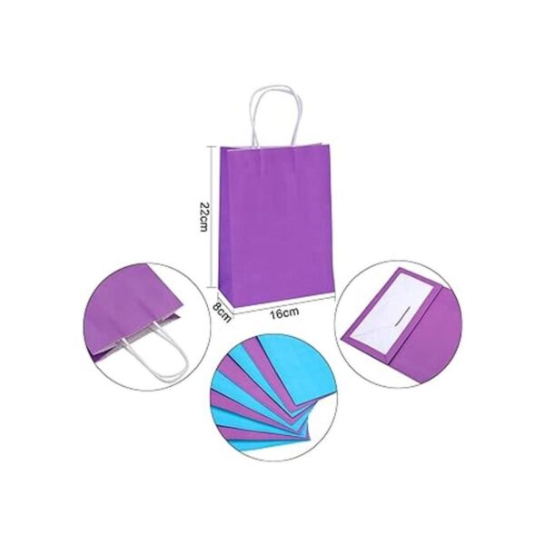 Cooraby 20 bolsas de papel kraft para regalos de fiesta