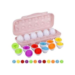 Hhyn Huevos a juego con forma de color para niños_1