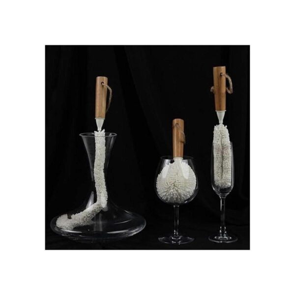 Lilys Home Decanter Set de cepillo de limpieza con asas_5
