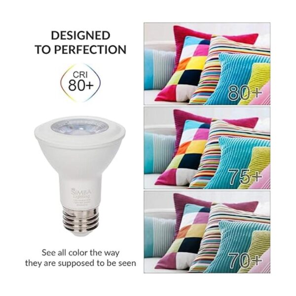 Simba Lighting Bombilla LED PAR20 de 6 W 38 grados
