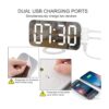 Despertador digital con pantalla LED grande con superficie_5