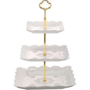 Sumerflos Soporte para cupcakes de porcelana de 3 niveles_1