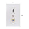 Placa de pared Ethernet coaxial HDMI 1 puerto 4K HDMI_2