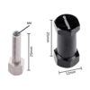 ShareGoo Juego de 4 adaptadores de aluminio de 0.472 in_4