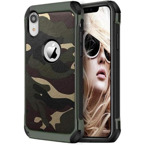 FDTCYDS Funda para iPhone xr Armor Hybrid Rugged_1