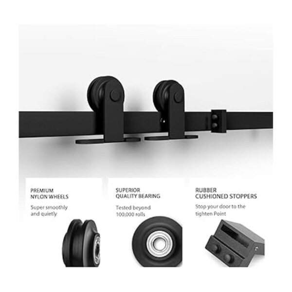 SMARTSTANDARD Kit de accesorios para puerta corrediza de_6