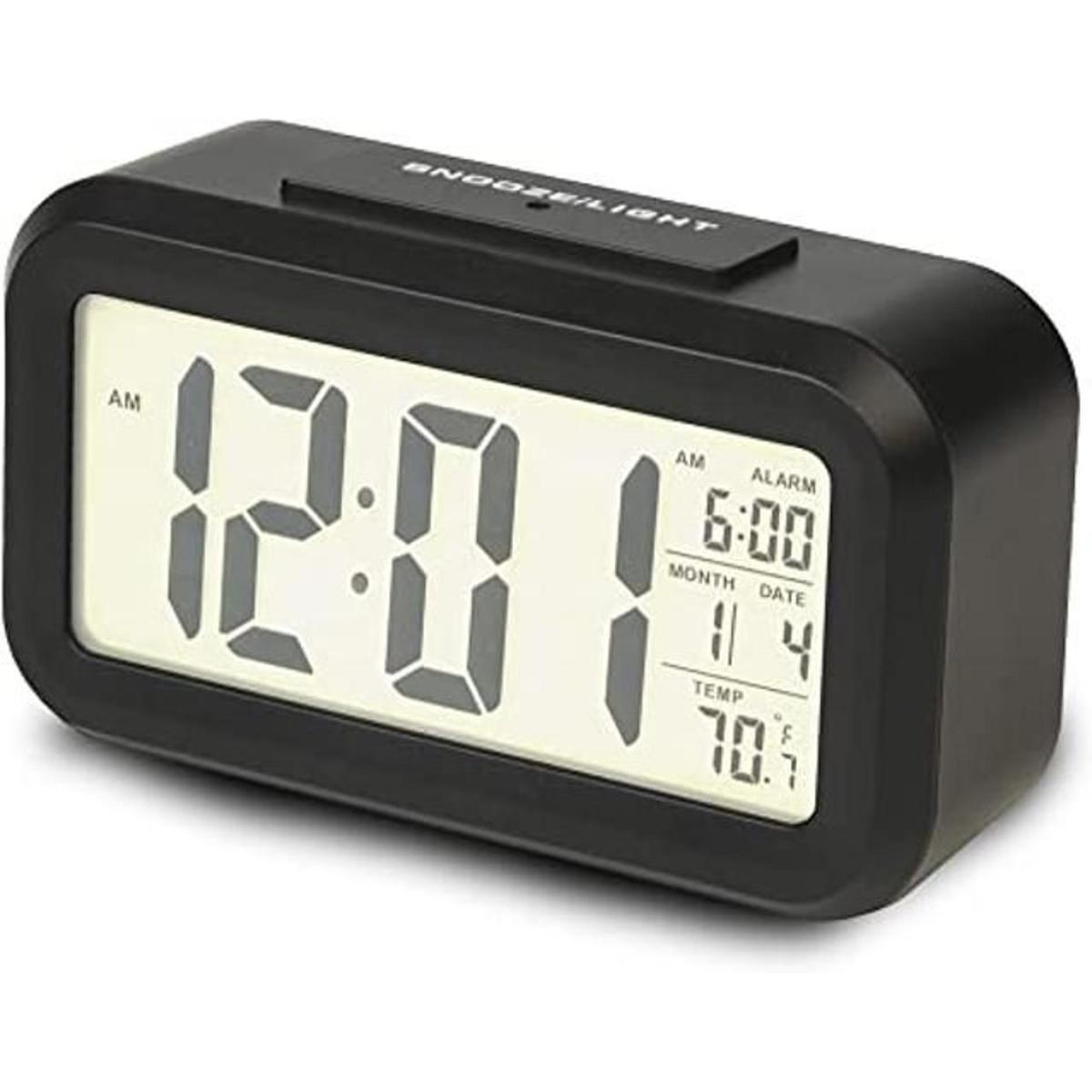 Reloj despertador digital RCA Plateado