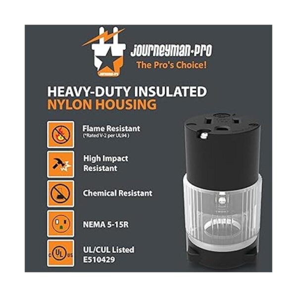 JourneymanPro 515CVLIT Cable de repuesto para enchufes