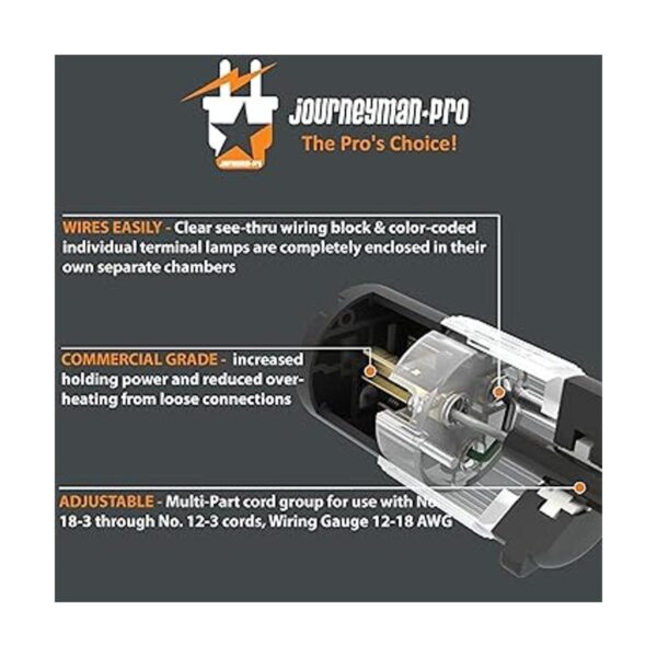 JourneymanPro 515CVLIT Cable de repuesto para enchufes
