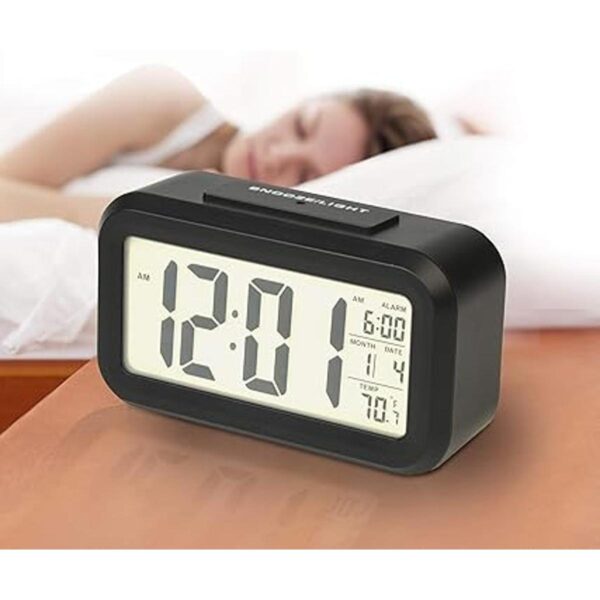 Reloj despertador digital RCA Plateado_2