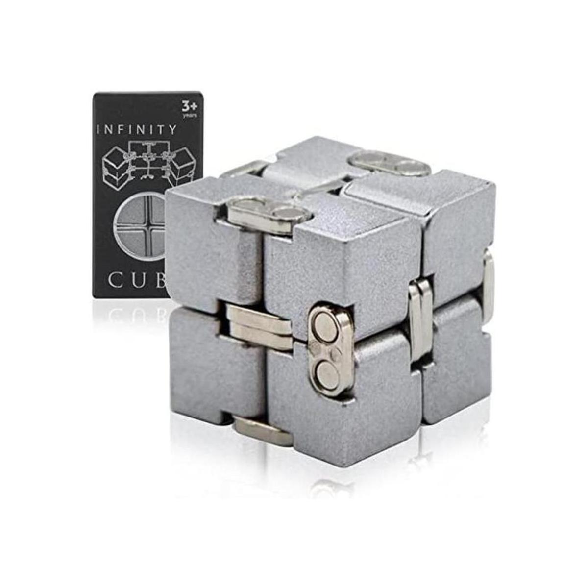 Juguete para la ansiedad cubo infinito de aluminio para