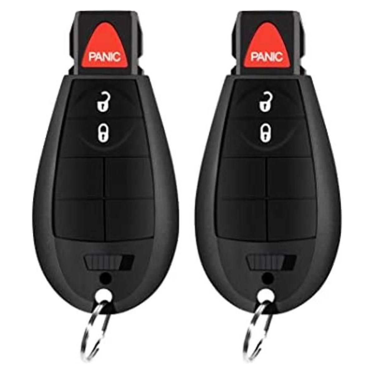 SaverRemotes Llavero de 3 botones compatible con Dodge