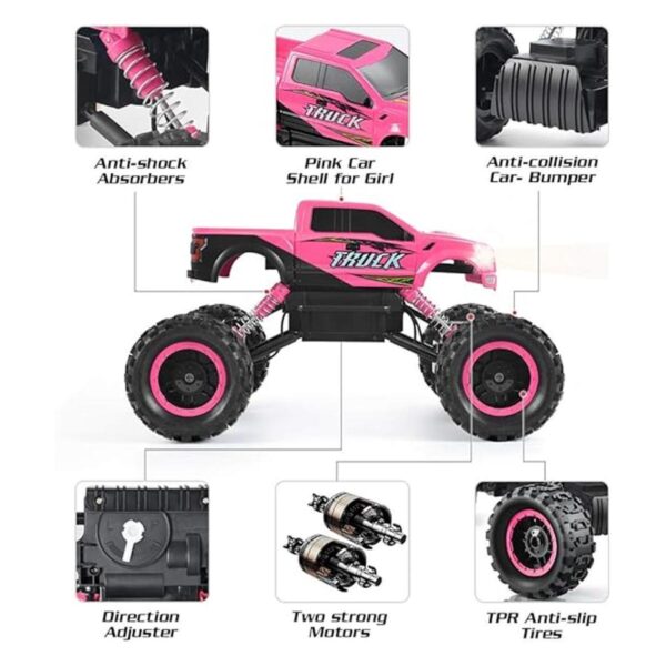 DOUBLE E Automóviles RC para niñas auto de control remoto_5