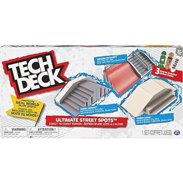 TECH DECK Paquete Ultimate Street Spots con 3 juguetes_2