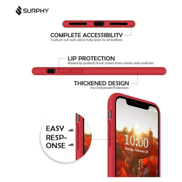 SURPHY Funda de silicona compatible con iPhone Xs Funda_2