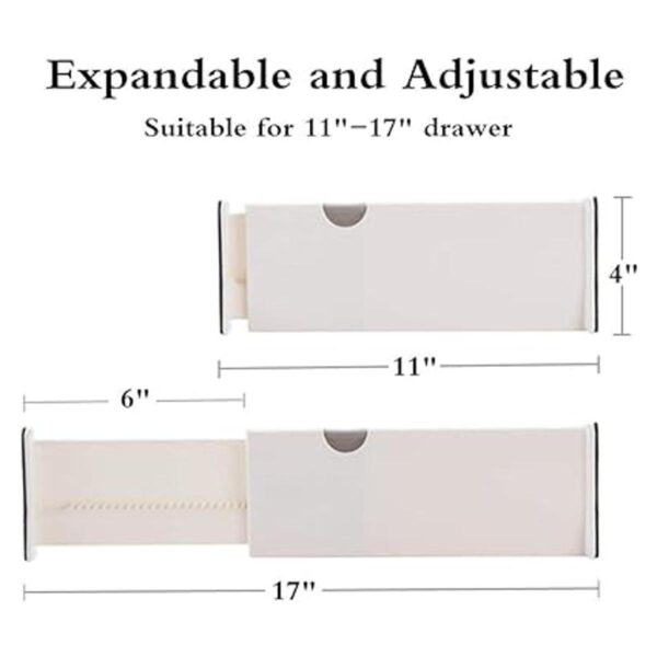 Ormeli Divisores de cajones expandibles ajustables para_6
