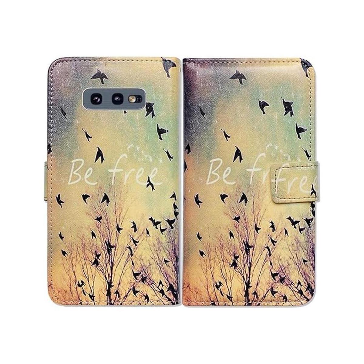 Bcov Funda tipo cartera para Galaxy S10e funda de cuero