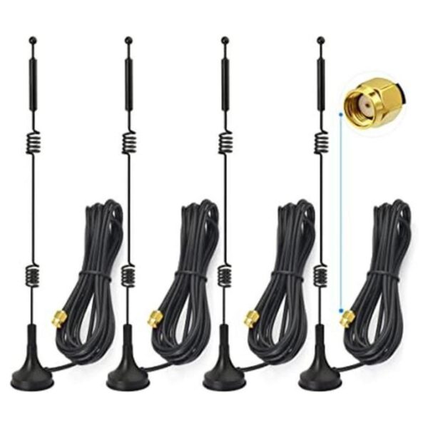 Bingfu Antena macho MIMO RPSMA de doble banda WiFi 2.4 GHz_1