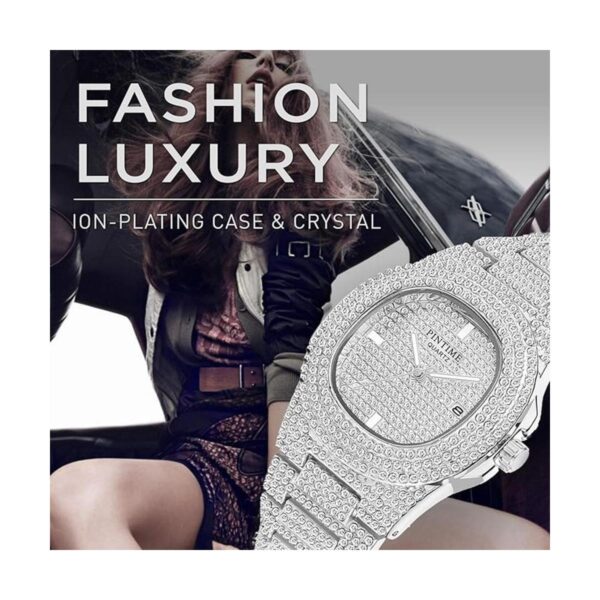 Reloj alargado de pulsera unisex de lujo para hombres y_5