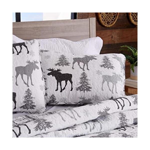 Lodge Juego de colcha para cama de matrimonio con 2_1