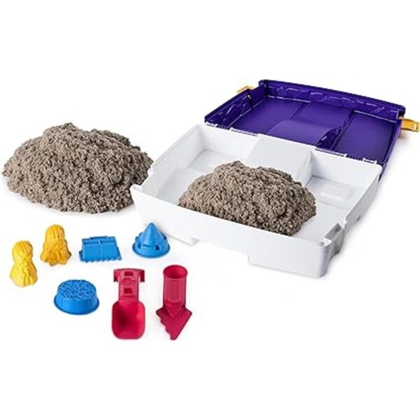 Kinetic Sand Caja de arena plegable con 2 libras de 7_2