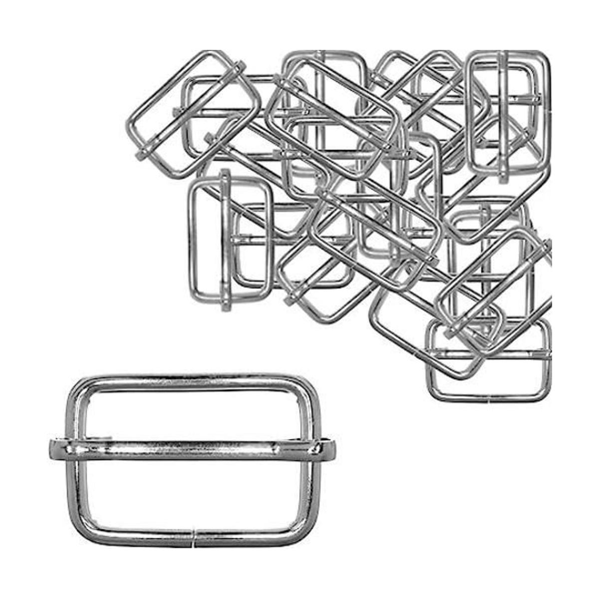 Paquete de 30 hebillas deslizantes de 1.0 in de metal